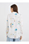 Women All-Over Print Long Sleeve Oversized Shirt - 5
