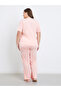 Plus Printed Dropped Shoulder T-Shirt and Pyjama Set - 6