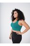 Women Green Cross Strap Nova Active Sports Bra - 3