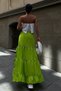 Pistachio Green Audrey Slit Detail Skirt 4037 - 5