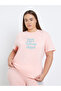 Plus Printed Dropped Shoulder T-Shirt and Pyjama Set - 2