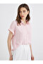 Women Pink Swiss Dot Textured Shirt - 3