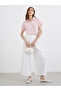 Women Pink Swiss Dot Textured Shirt - 2