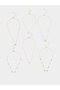 Set of 7 - Embellished Layered Necklace