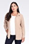 11042 Beige Kri̇nkil Fabric Casual Cut Tunic - 3