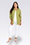 11042 Pistachio Green Krinkil Fabric Casual Cut Tunic - 2