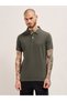 Men's T-shirt with polo style, breathable cotton fabric, comfy fit, ideal for casual or smart look. - 7
