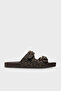 Logo Printed Double-Strap Belted Slipper 40T5BYFS1D200 SLIPPER 40T5BYFS1D 200