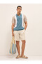 Men's T-shirt with polo style, breathable cotton fabric, comfy fit, ideal for casual or smart look. - 5