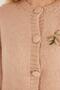 Women's Regular Fit Classic Cut Butterfly Embroidered Powder Cardigan - 6