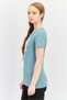 Women Sportswear Fit Short Sleeve Outdoor Top, Sage Green - 3