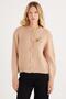 Women's Regular Fit Classic Cut Butterfly Embroidered Powder Cardigan - 4