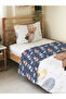 Teddy Bear Patterned Bed Sheet Set of 2 Printed Single Duvet Cover Set 160X220 cm - 2