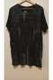 Plus Size Viscose Luxury Stone Embroidered Modern Short Sleeve Mother Combed Cotton
