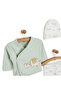 Newborn 5-Piece Strap Hospital Release Baby Boy Elephant Patterned Newborn Set - 5