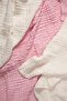 100% Organic Cotton Muslin Bath Towel - Blush & Cloud - 3pcs - 5