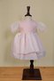 Baby Girl Powder Caroline Fabric Watermelon Sleeve Evening Dress 6-36 Months