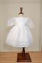 Baby Girl Cream Watermelon Sleeves Stone Detailed Evening Dress 1-5 Years