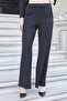 Women's Silky Textured Stretchy Modal Fabric Stone Printed Elastic Waist Wide Leg Palazzo Pants-Black - 5
