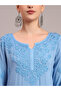 Hand Embroidered Chikankari Modal Ombre Jalabiya-AL4047 - 6