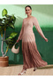 Hand Embroidered Chikankari Modal Ombre Jalabiya-AL4047 - 5