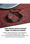 Hematite Natural Stone Macrame Bracelet with Anchor Silver Apparatus