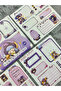 Seven Magic 12 Sheets 90 Pieces Purple Post-It and Sticker Set/Adhesive Paper/Label/Sticker - 8