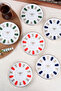 Tabak Evi Porcelain Acem Zade Mixed Tea Plate 11.8cm Set of 6 - 4