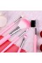 5 Pcs / Pack Pink Mini Eyeshadow Foundation Eyebrow Lip Makeup Brush Fine Beauty (LIGHT PI - 5