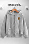 Unisex Women Men Harry Potter Gryffindor Printed Hooded Basic Zippered Sweatshirt Cardigan