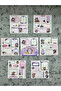 Seven Magic 12 Sheets 90 Pieces Purple Post-It and Sticker Set/Adhesive Paper/Label/Sticker - 4