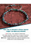 Bloodstone & Hematite & Zircon Apparatus Natural Stone Macrame Bracelet