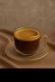 Gold Gilded 6-Piece Glass Coffee Set – Stylish and Modern Design - 2