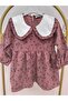 Special Design Baby Collar Floral Girl's Dress - 5