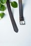 5177 - 4 cm Double Stitched Faux Leather Brown Men's Belt - 5