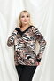 Bamboo Viscose V-Neck Long Sleeve Blouse – Relaxed Fit, Plus Size (Xl–6Xl) - 3