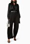 Satin Blouse - Black - 97% Viscose, 3% Elastane - Buttoned, Stylish Scarf Detail, Comfortable Fit - 2
