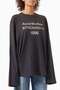 Black 1996 Logo Padded T-Shirt - Cotton Blend - Patterned