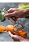 Stainless Steel Julienne Peeler Vegetable and Fruit Peeling and Chopping Tool - 3