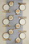 18 Piece Royal Grid Tea Set |   Cake Set - 6 Gold Tea Cups, 6 Tea Plates, 6 Cake Plates - 4