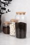 Set of 3 Wooden Vacuum-Lid Jars 1300-800-500 ml Glass Jar Set - 6