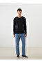 Crew Neck Basic Long Sleeve Men's T-Shirt - 2