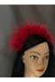 Red Rose and Crystal Detailed Bridal Henna Crown Engagement after Special Occasion Hair Accessory - 5