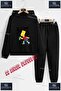 Children's Unisex "Simson Bart" Special Printed Hooded Tracksuit Set