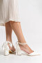 Women's Bride Pearled Thick Heel Special Occasion Wedding Ceremony Wedding Shoes - 6 cm - 4