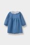 Brode Collar Long Sleeve Jean Blue Baby Girl Dress E0439A5/Nm28 - 3