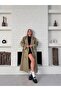 Women's Trench Coat Long Belted New Season Stylish and Modern Outerwear - 5
