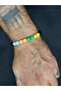 Stylish Bracelet Designed with Black and Colorful Glass Beads - 3