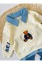 Teddy Bear Printed Sweatshirt with Jeans Trousers 6-24 Months Stylish Seasonal Baby Boy Set - 3