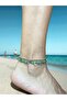 Bohemian Anklet with Handmade Double Natural Stones and Charms